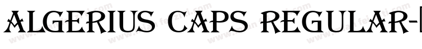 Algerius Caps Regular字体转换